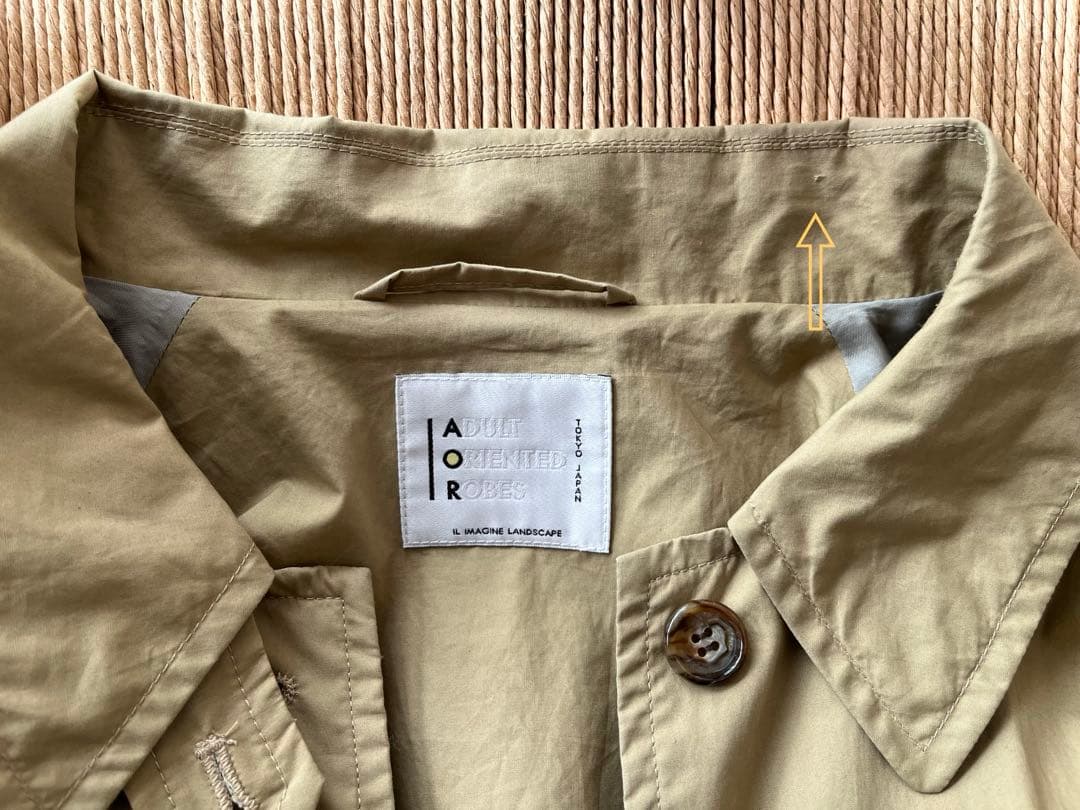 ROKU 6 別注 ADULT ORIENTED ROBES ステンカラーコート