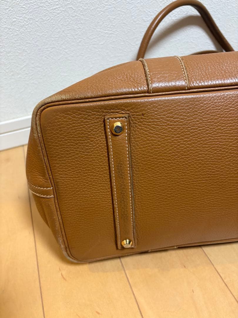 希少CELLERINI　チェレリーニ　2779　レザートート　シボ革　茶色