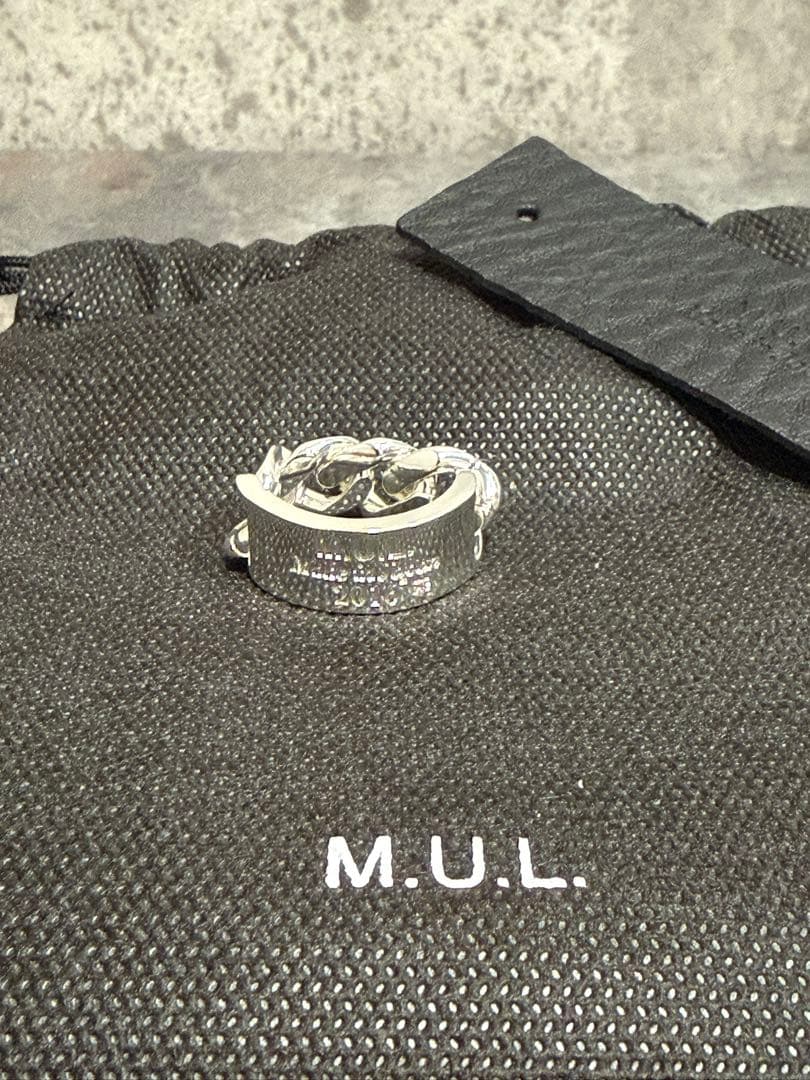 【本日値下げ】M.U.L ダイヤモンドプレートBチェーンリング