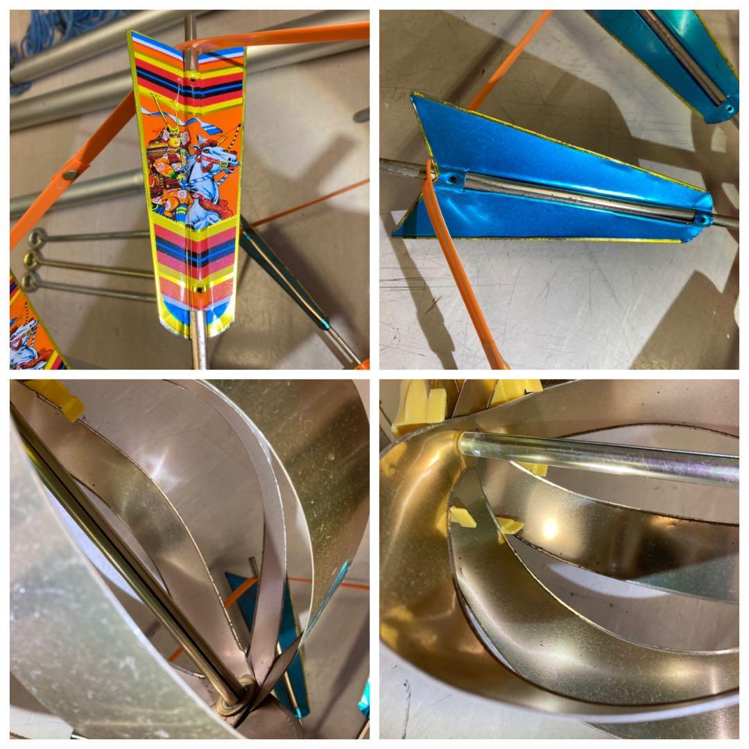 鯉のぼり ポール 9m / 10m 矢車 回転球 セット　シングルパイル 展示用