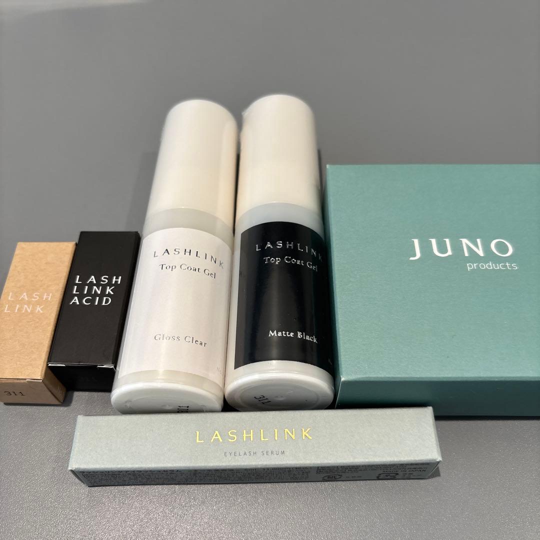 LASHLINKセット トップコート／トレー／美容液／中間処理／後処理