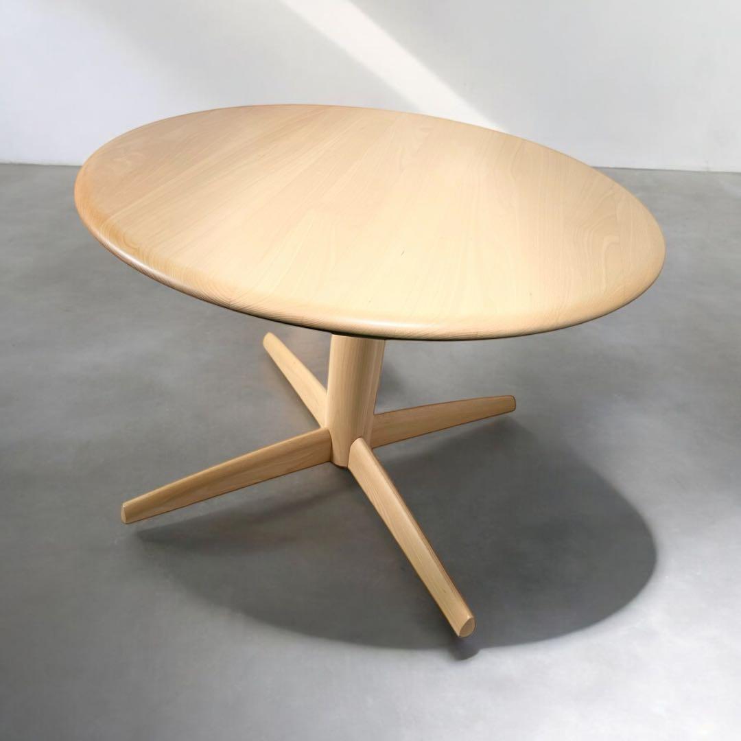 HR501 【美品良好】 HIDA 飛騨産業　円卓　侭（ジン）　ダイニング