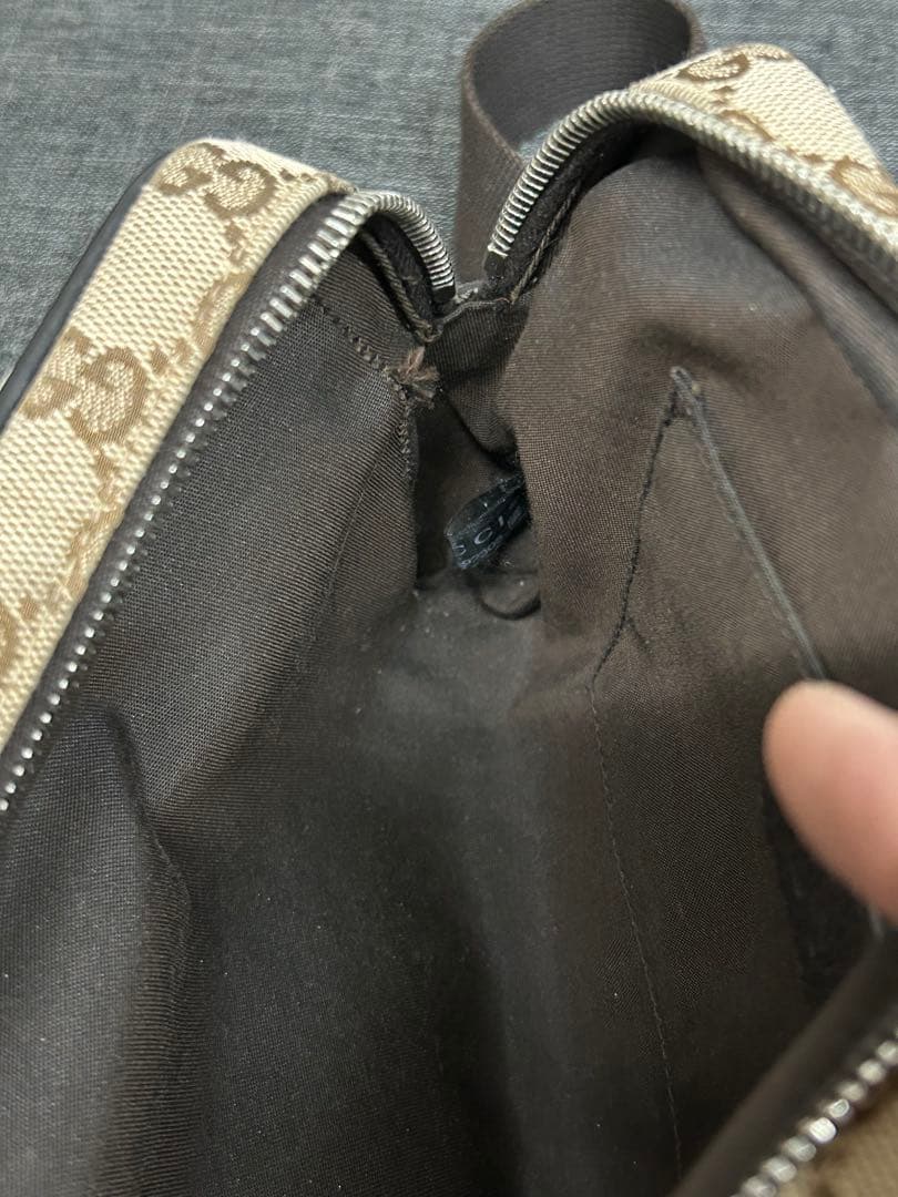 GUCCI グッチ GG柄 キャンバス ベルトバッグ