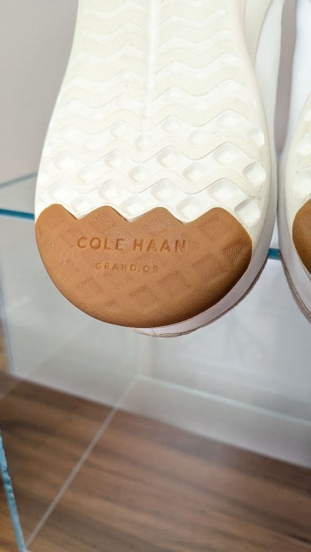 極美品 cole haan レザースニーカー 9.5 27cm 白