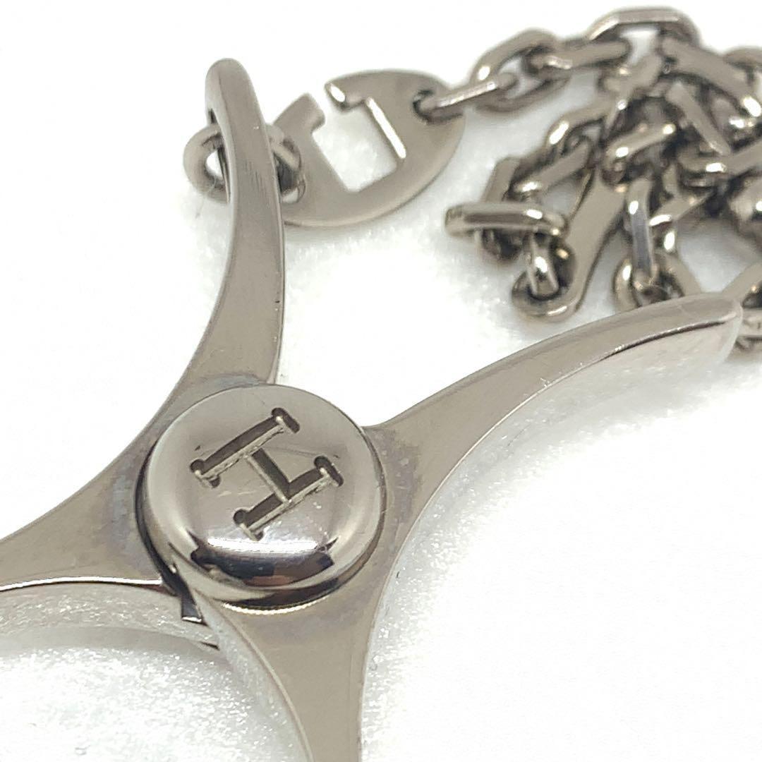 HERMES フィルー 手袋 グローブホルダー シルバー 025661