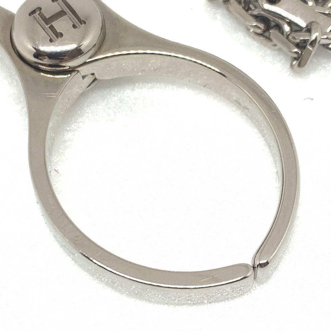 HERMES フィルー 手袋 グローブホルダー シルバー 025661