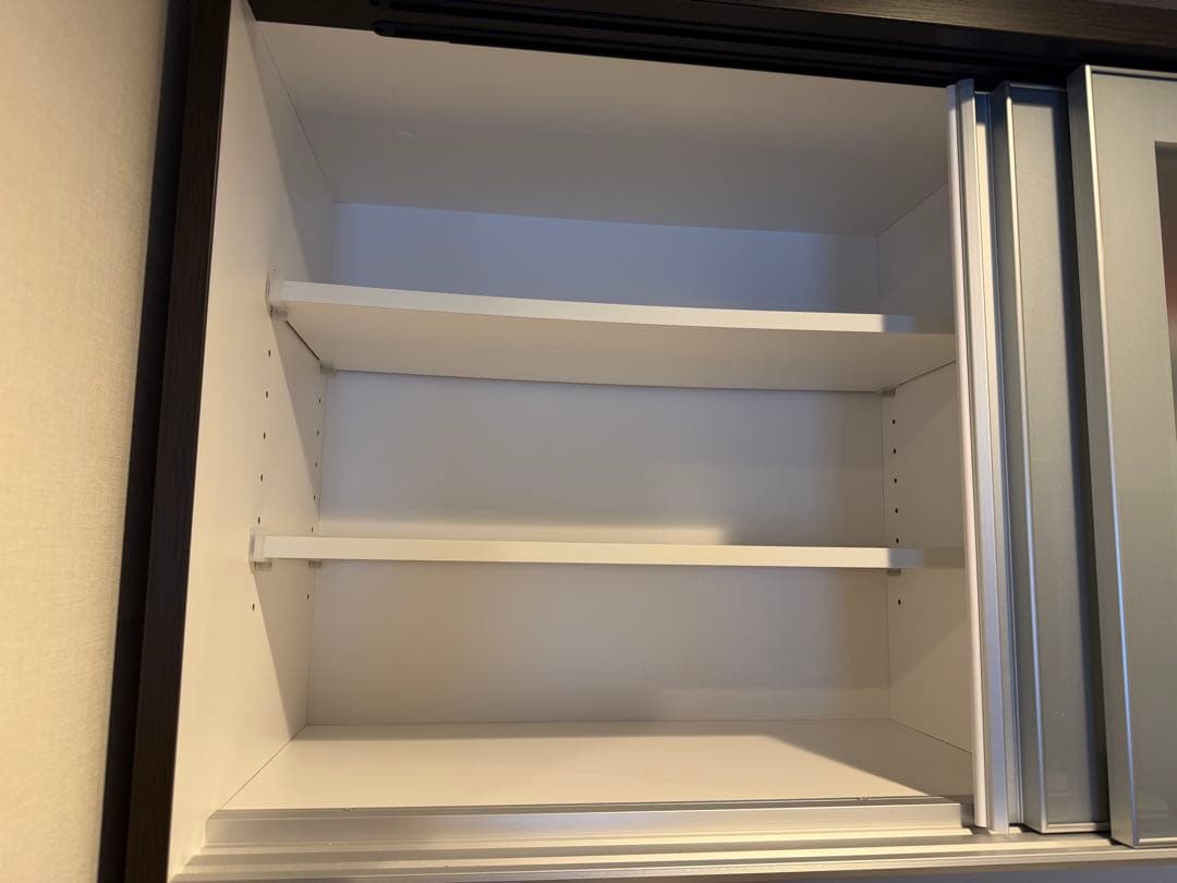 2/10まで【美品】ダークブラウン 食器棚 幅約120cm ニトリ