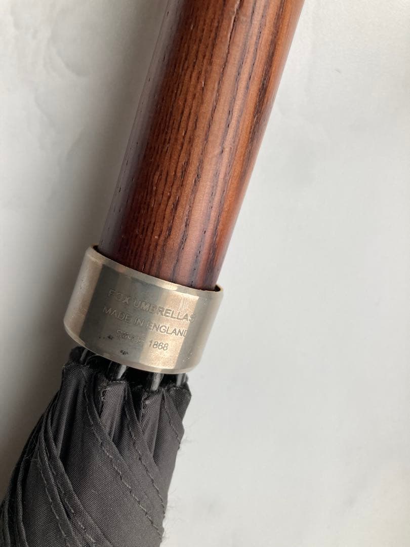 フォックスアンブレラズ メンズ高級傘 ダークグレー 美品