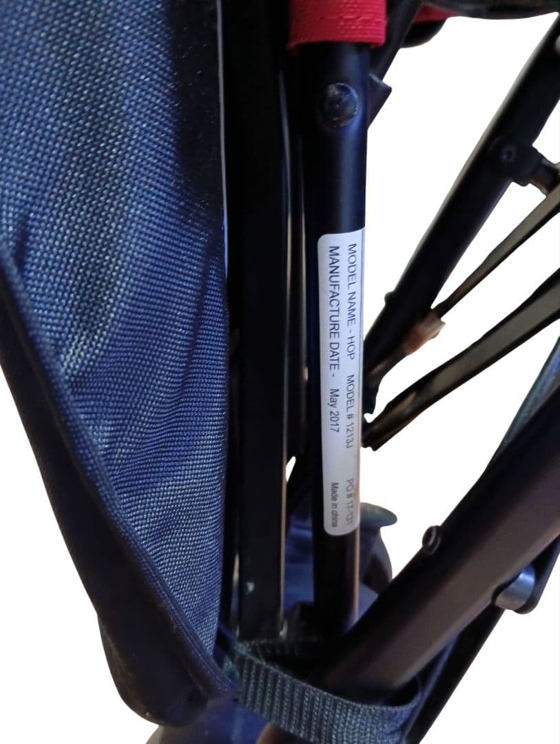 日本育児　キンダーワゴン　二人乗りベビーカー　DUOシティHOPレッド 2017