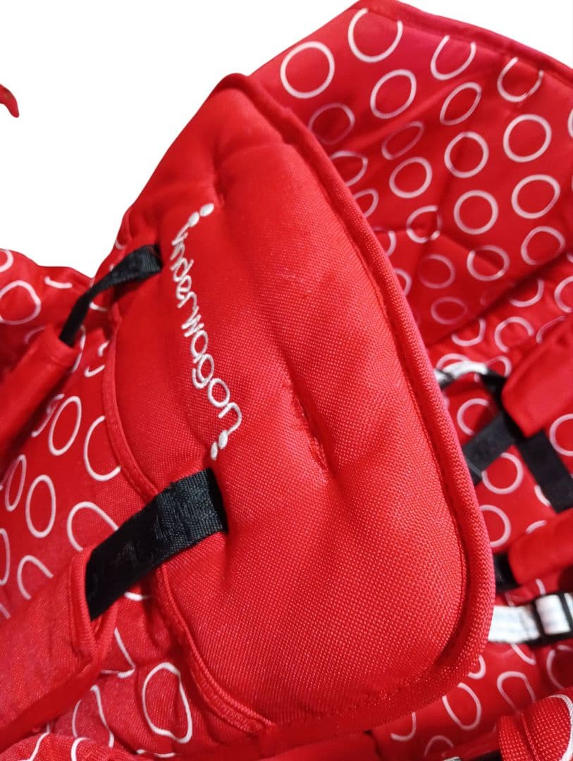 日本育児　キンダーワゴン　二人乗りベビーカー　DUOシティHOPレッド 2017