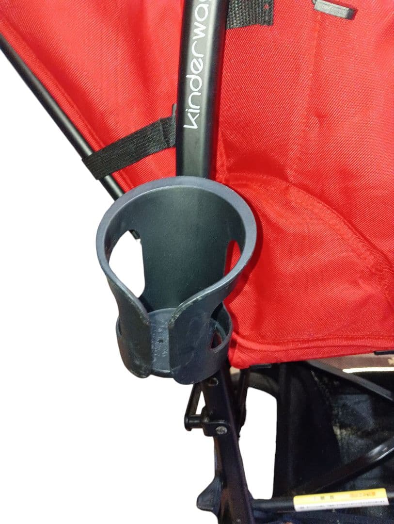 日本育児　キンダーワゴン　二人乗りベビーカー　DUOシティHOPレッド 2017