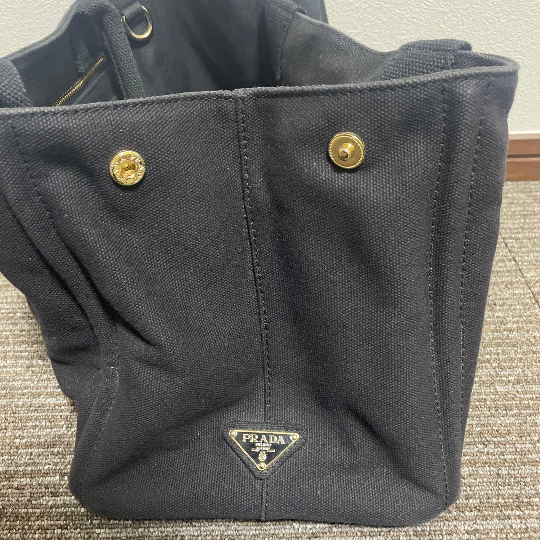 PRADA ブラック 黒 カナパ M