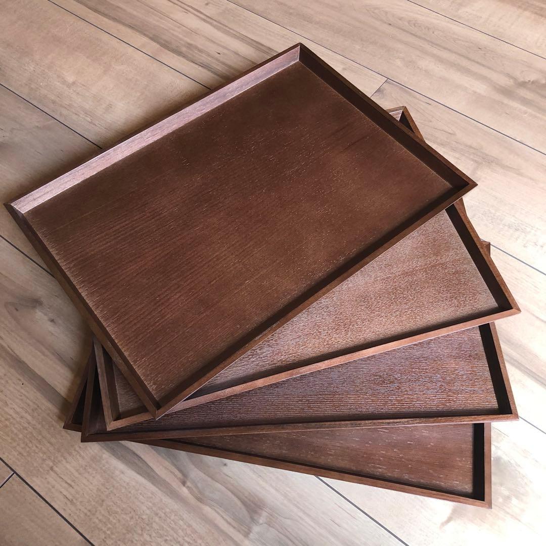 木製トレー 15枚セット 木 トレイ お盆 お食事トレイ プレート