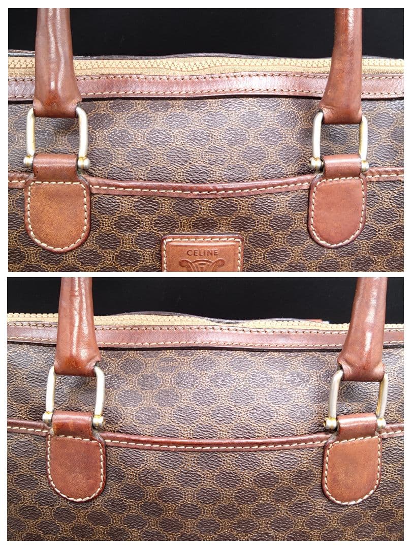 CELINE M06 ミニボストンバッグ マカダム ハンドバック セリーヌ