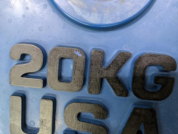 イバンコ　IVANKO　ウェイトリフティング バンパープレーㇳ20kg２枚組