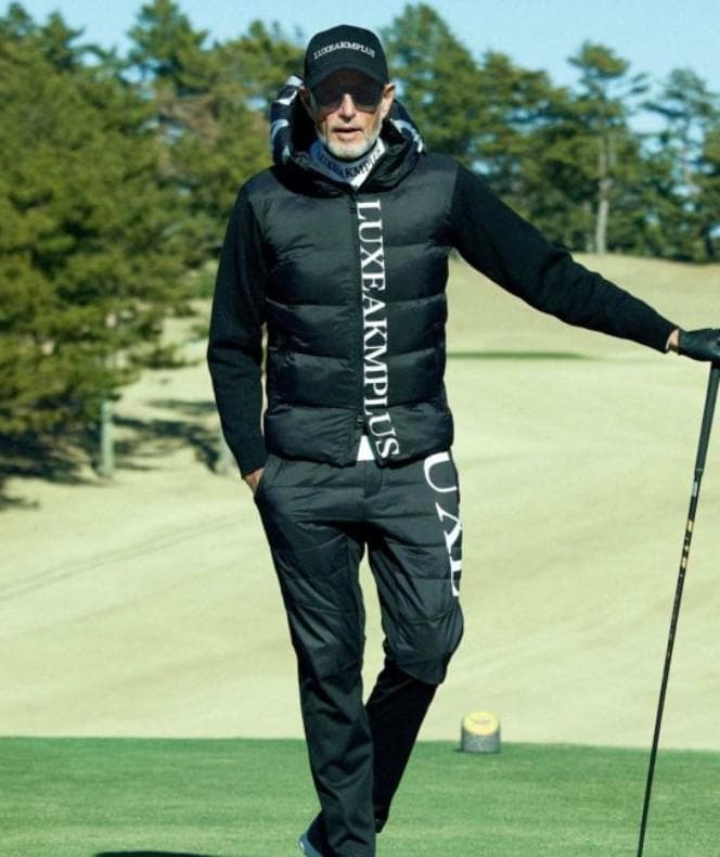 【新品】LUXEAKMPLUS 中綿袖ニットジャケット　黒　M