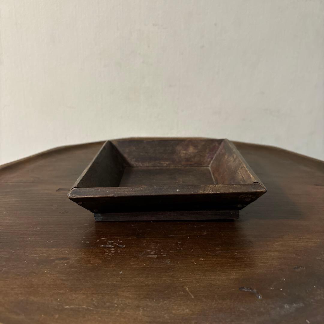 李朝　朝鮮王朝時代　祭祀の器　木皿　1点　⑤アンティーク　韓国骨董　古道具　骨董