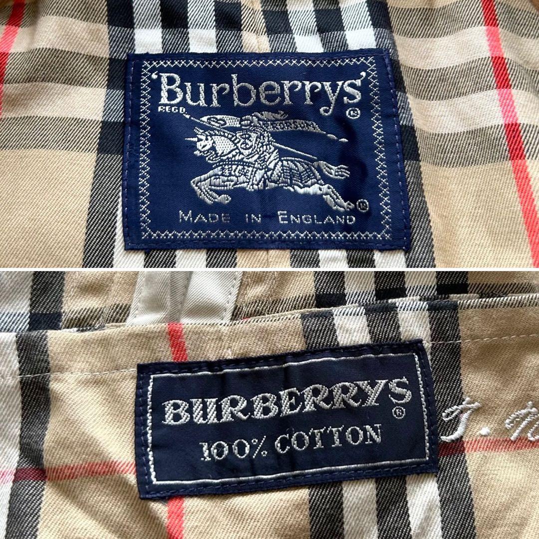 バーバリー　トレンチコート　ノバチェック ロング丈　ベルト完備　ベージュ　L