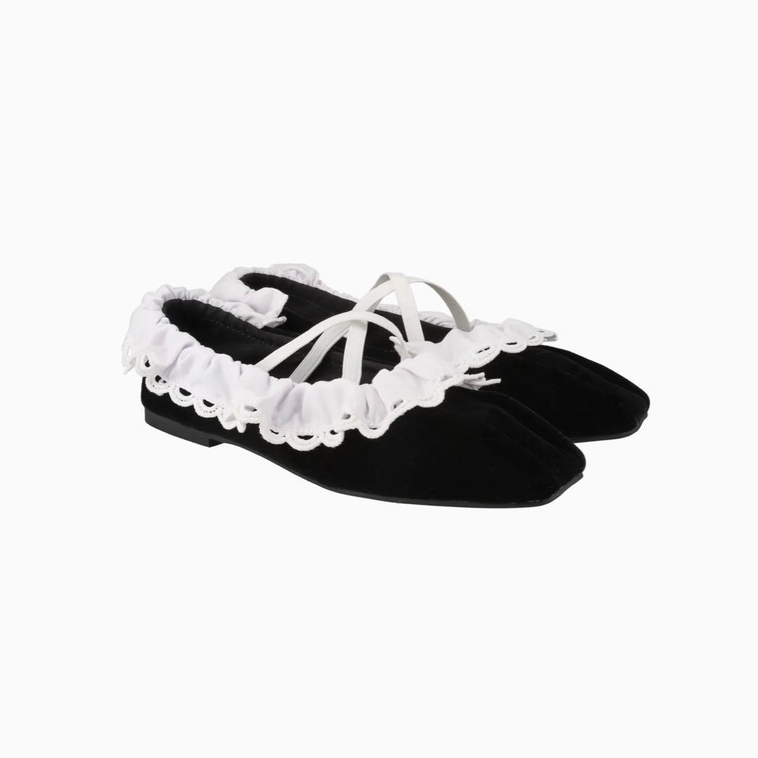 靴 Bibiy. B.LACE BALLERINAS