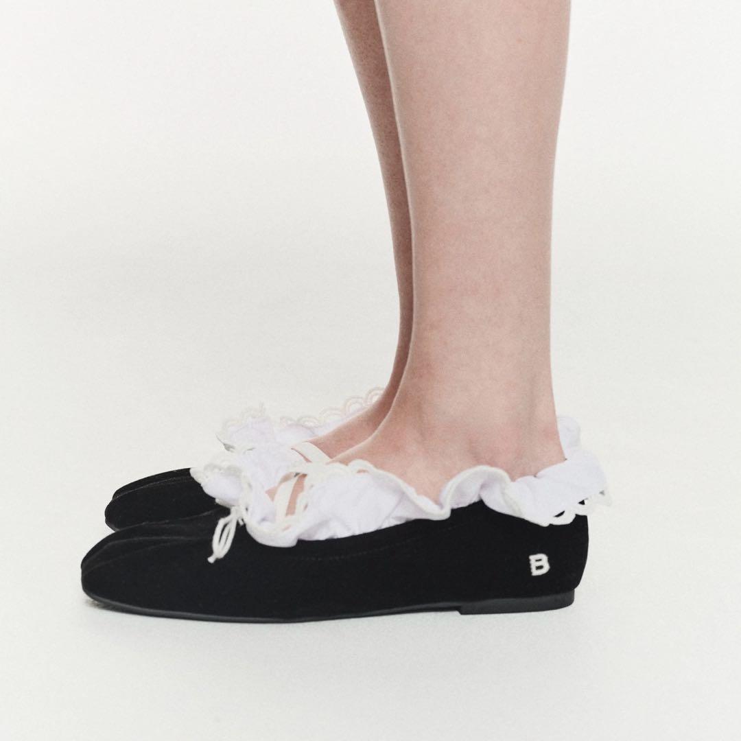 靴 Bibiy. B.LACE BALLERINAS