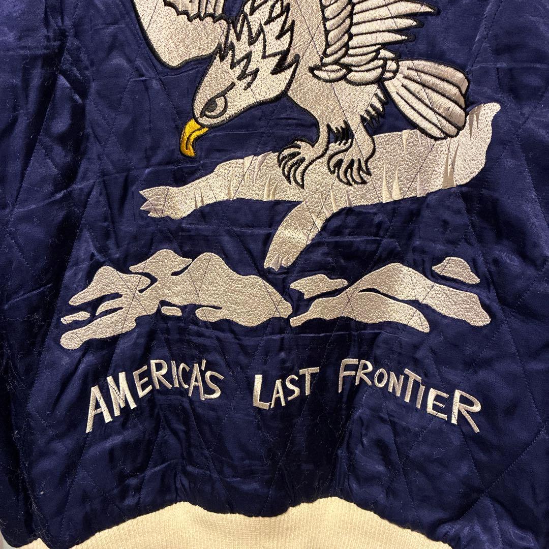 ヒューストン レーヨンスーベニアジャケット ホーク XL アラスカジャン