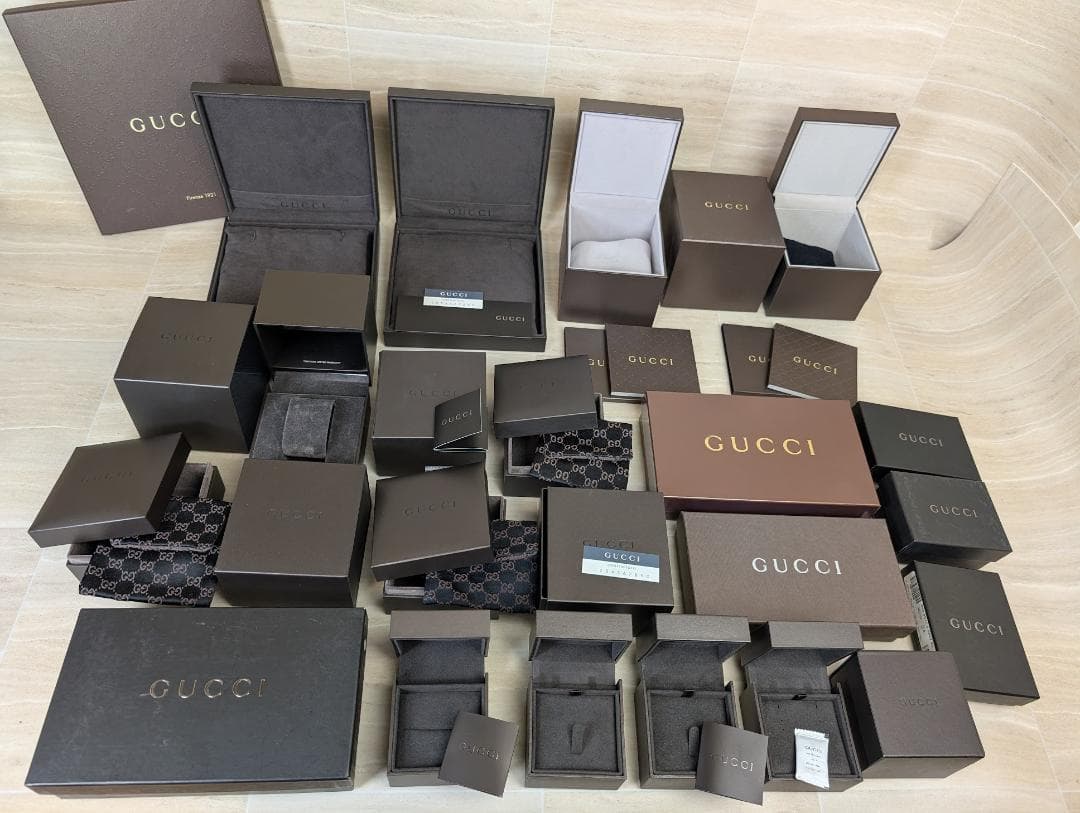 まとめ売り　GUCCI　グッチ　空箱　空き箱　ボックス　アクセサリー　ケース