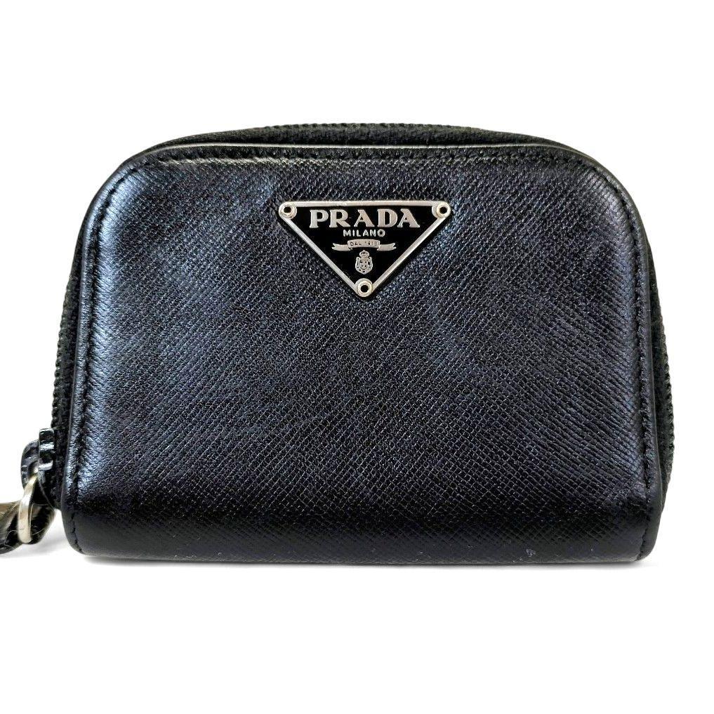 ケース サフィアーノ ラウンドファスナー 小銭入れ プラダ 三角ロゴ