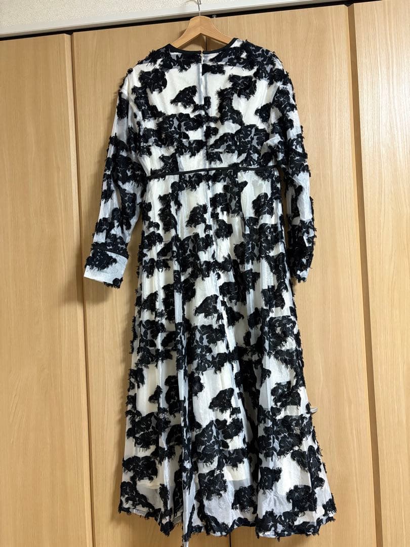 CLANE クラネ　フラワープリント ロングドレス