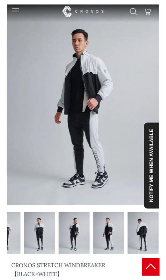 CRONOS セットアップ　上M、下Sサイズ