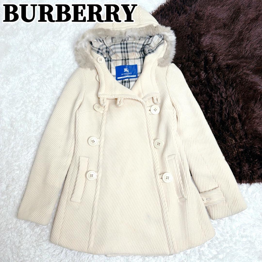 希少✨ BURBERRY バーバリー ダッフルコート ファー ノバチェック
