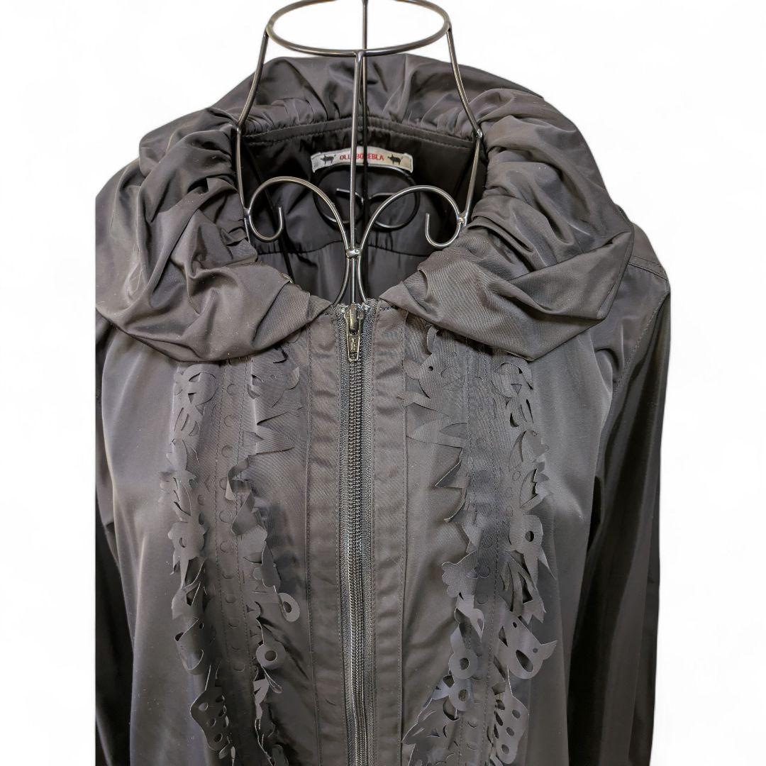 専用　最終値下げ！アルベロベロ♥️ぶたさんのポケットが可愛い!黒ロングコート