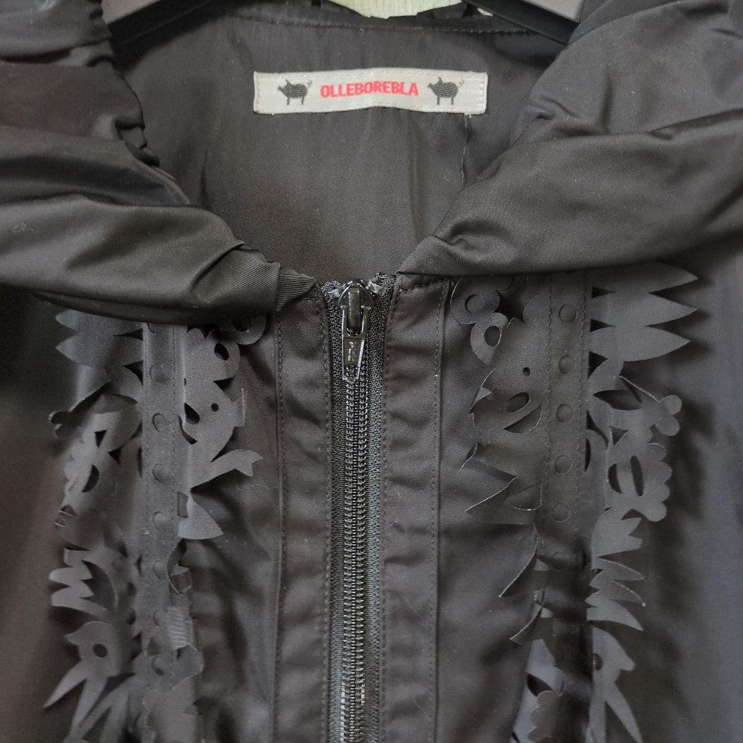 専用　最終値下げ！アルベロベロ♥️ぶたさんのポケットが可愛い!黒ロングコート