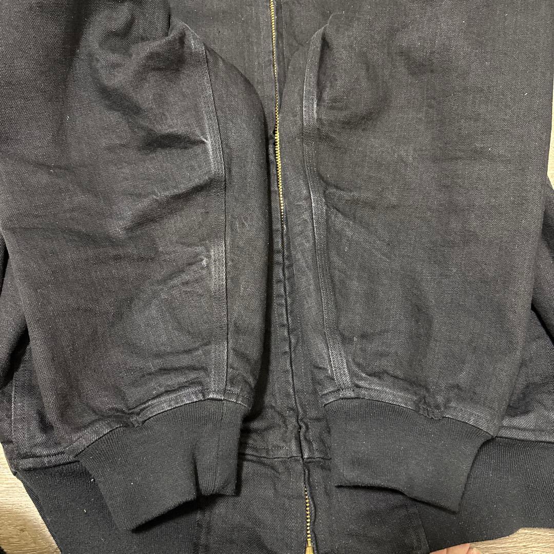 25AW COMOLI ブラックデニムジップパーカ 3