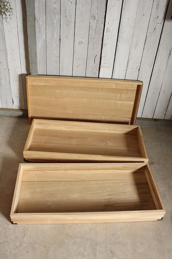 桐の衣装ケース 2段　着物　収納　木箱　タンス　古家具　古民家