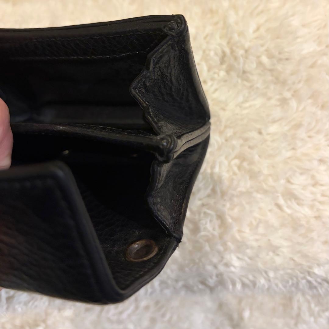 クロムハーツ タイニーウォレット CHプラスボタンレザーウォレット