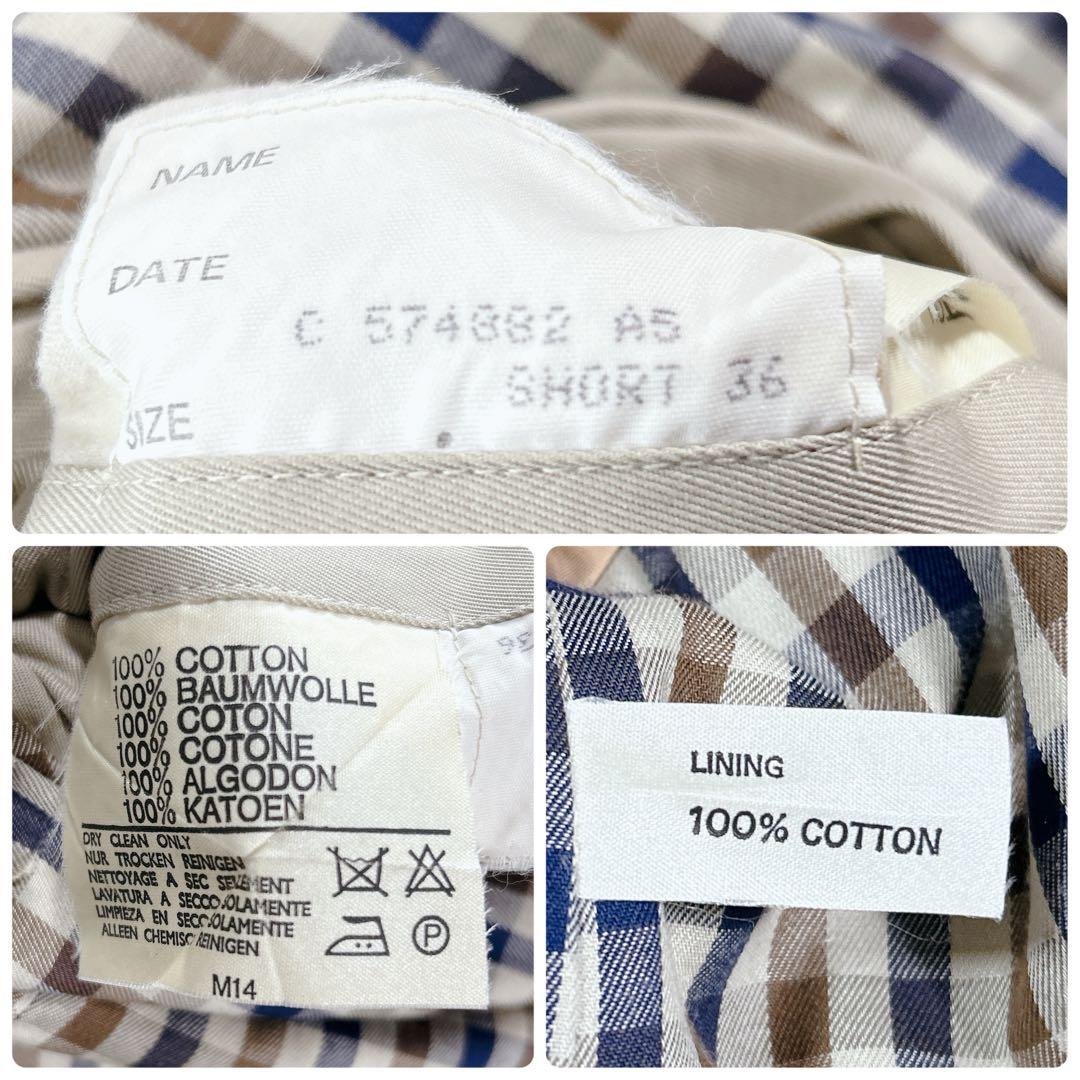 美品 大きいサイズ✨L✨アクアスキュータム Aqua5 トレンチコート 英国製