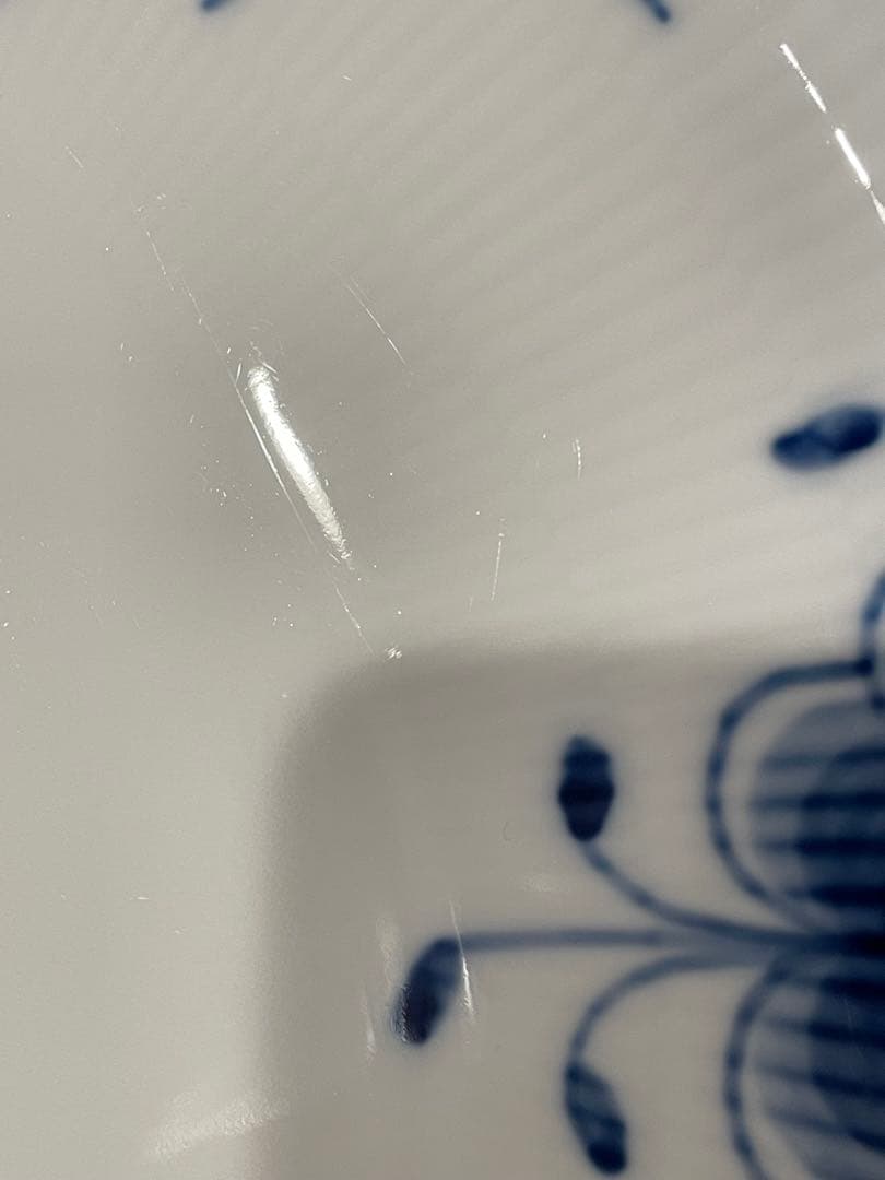 【未使用】ロイヤルコペンハーゲン ブルーフルーテッド メガ オーバル 1枚