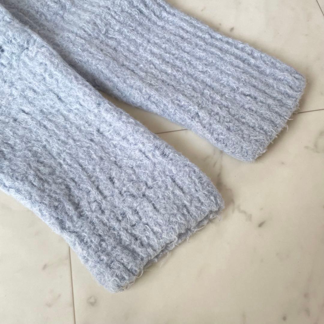 美品✨オーラリー MILLED WOOL MOLE KNIT ブルー
