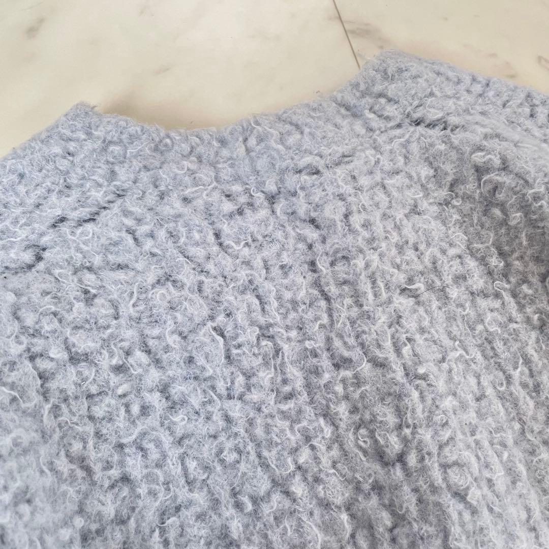 美品✨オーラリー MILLED WOOL MOLE KNIT ブルー
