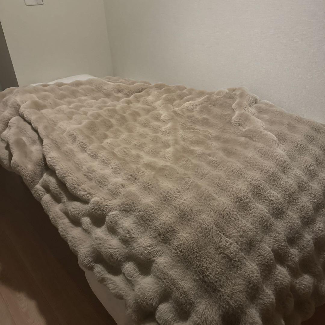 NERUSふわとろ毛布 シングルサイズ　ベージュ