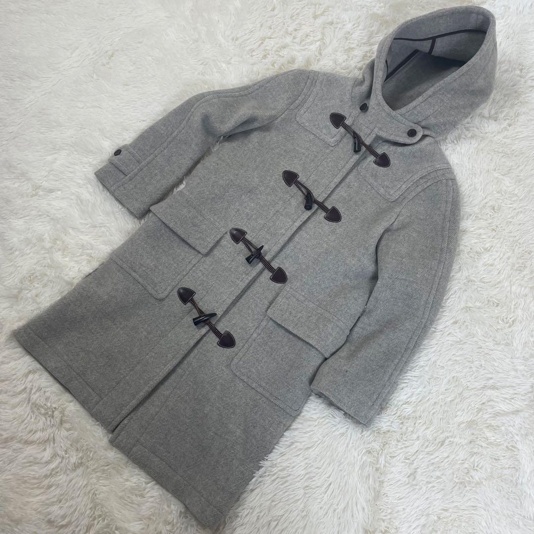 【極美品】　オールドイングランド　ダッフルコート　グレー　ヘリンボーン 36