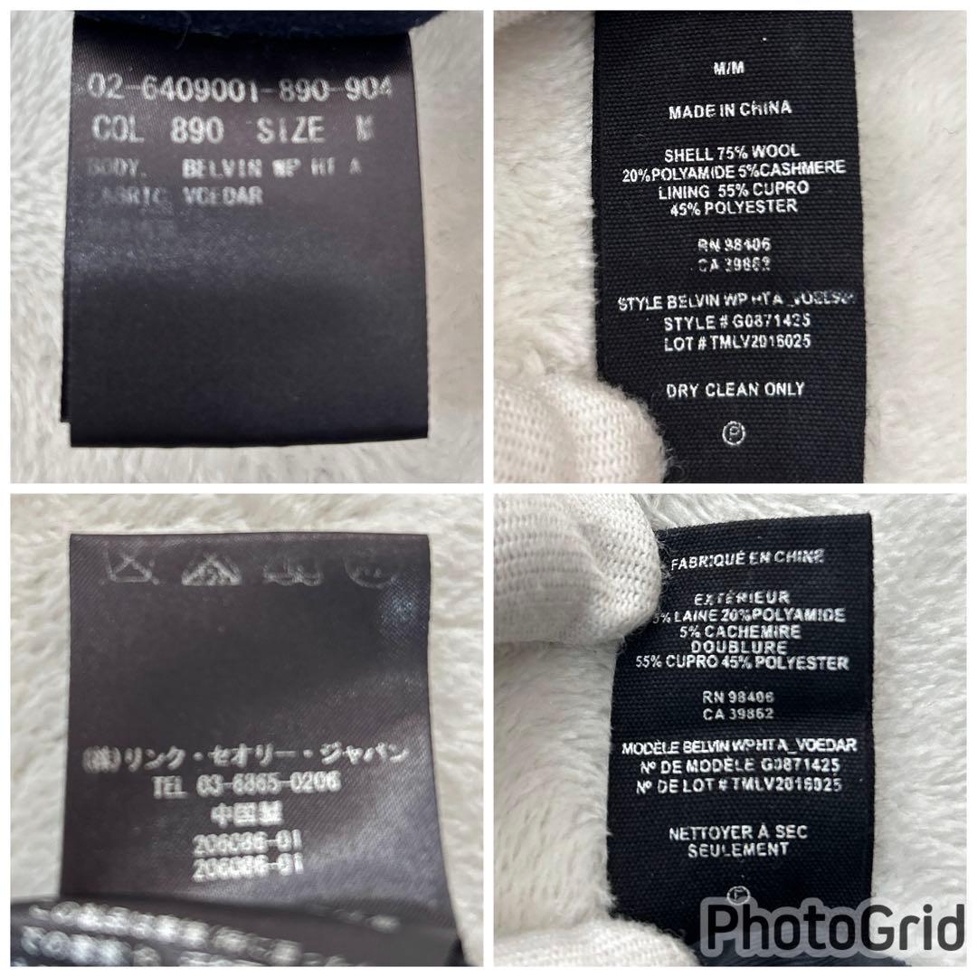 Theory セオリー 現行ロゴ カシミヤブレンド スタンドカラーコート M