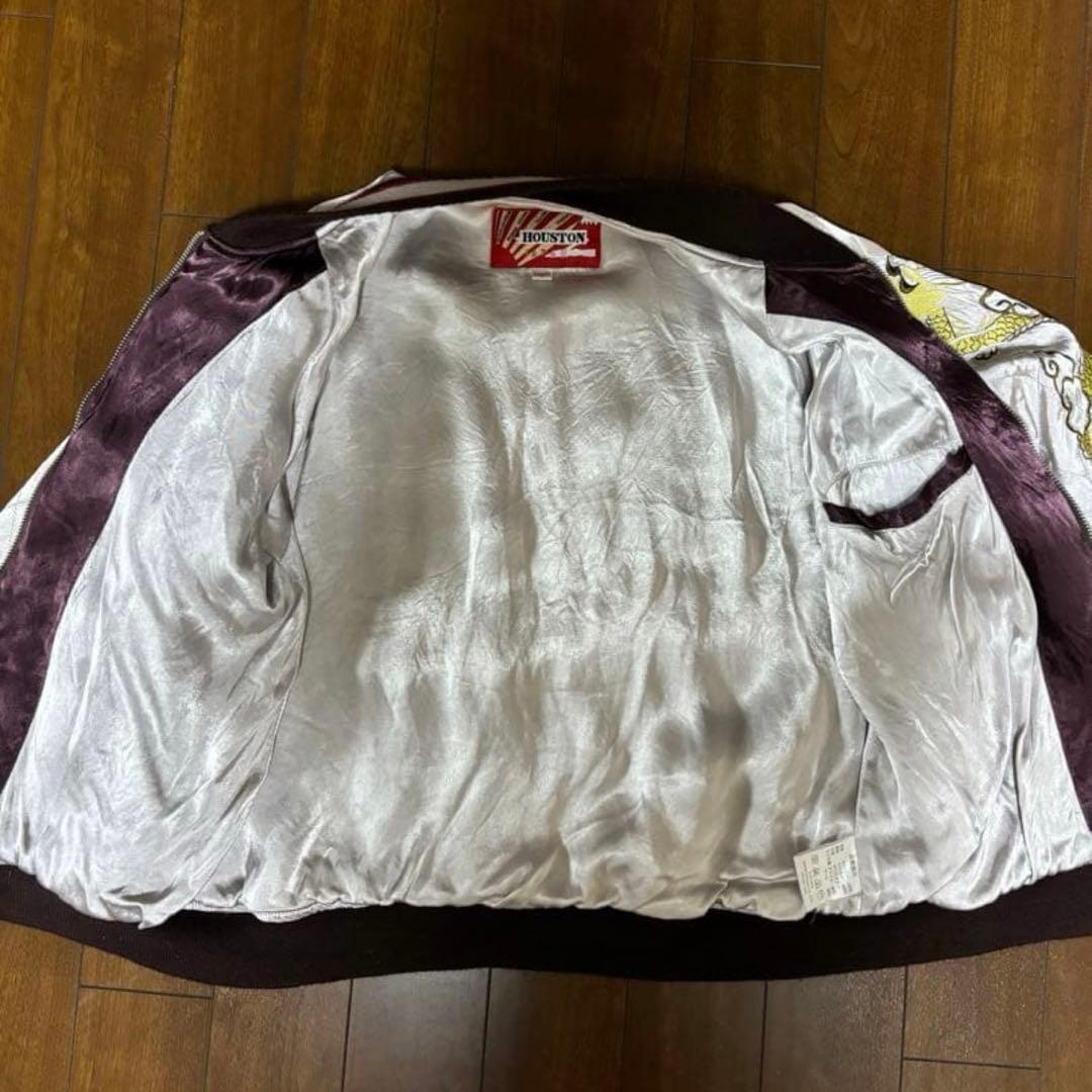 【超希少】状態◎ HOUSTON 刺繍スカジャン Mサイズ