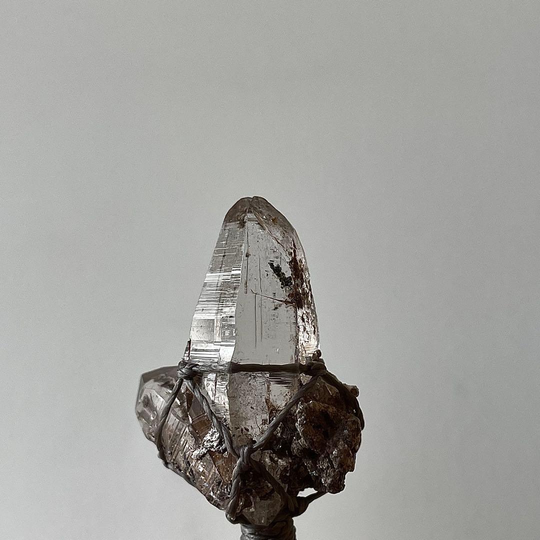 ヒマラヤ水晶 ガネッシュヒマール ＊ マクラメペンダント ネックレス 60