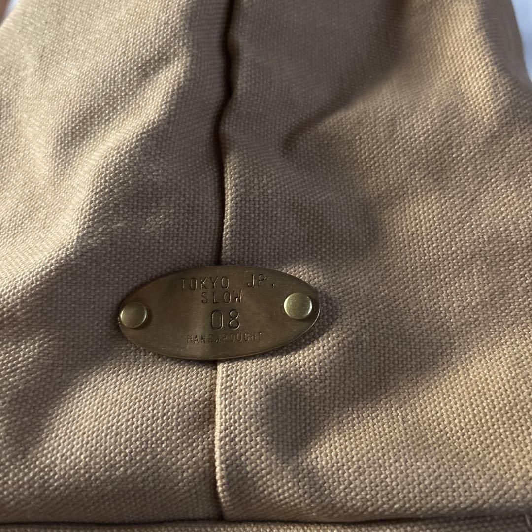 SLOW スロウ キャンバス ハンドルレザー トートバッグ