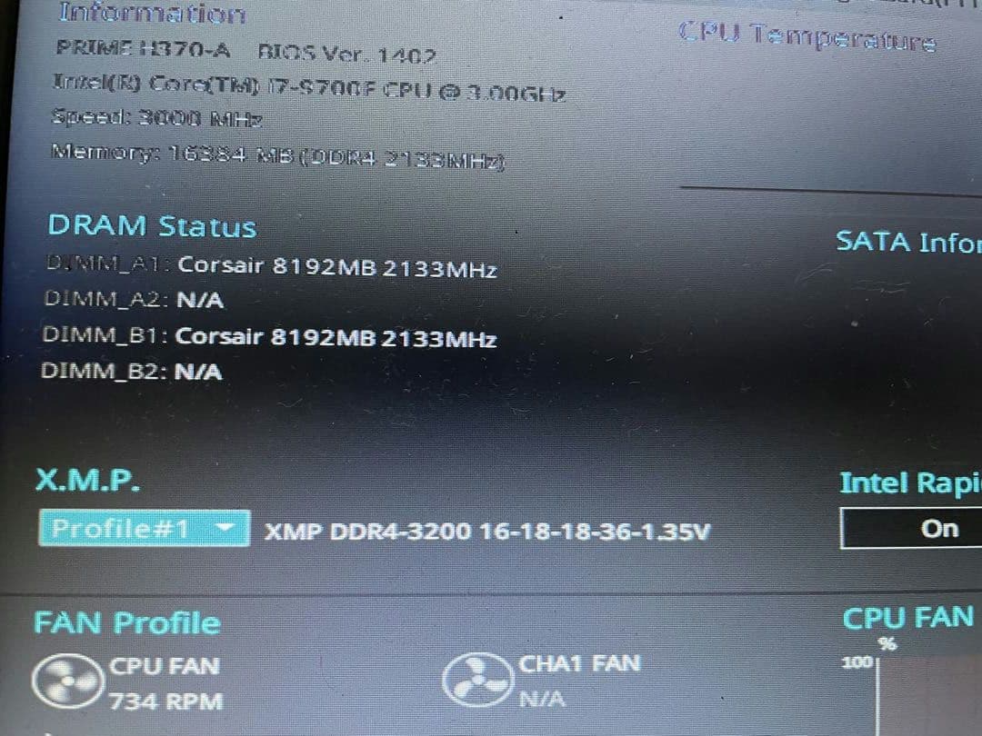 corsair DDR4 3200 8GB ×2 計 16GB