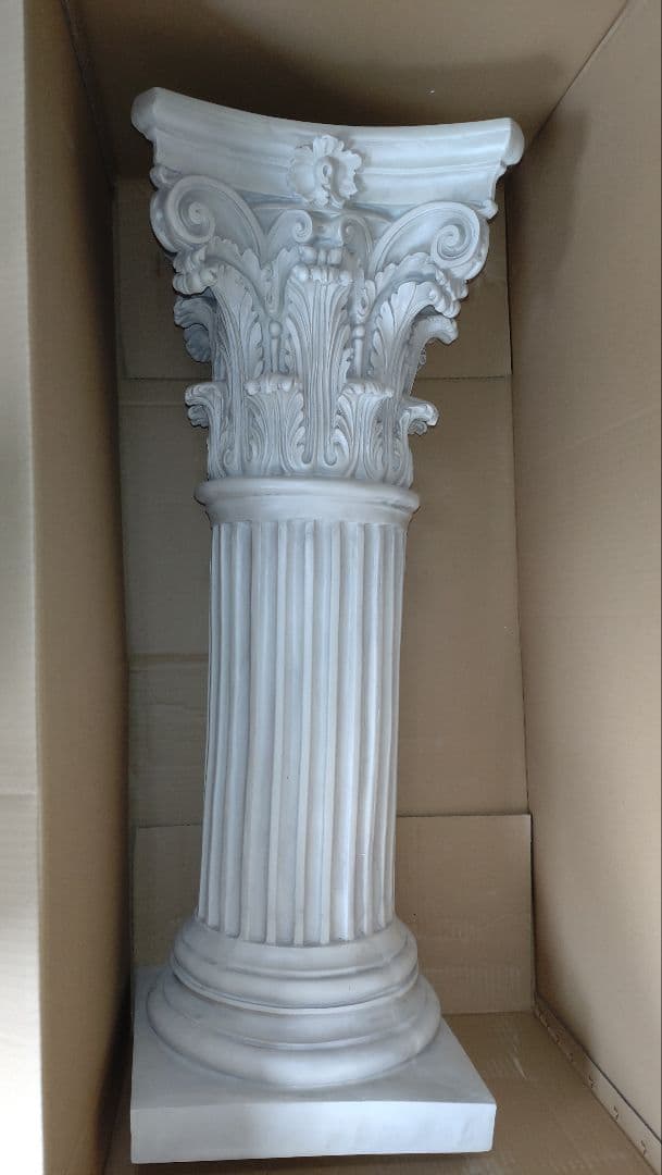 1m 古代ギリシャ建築柱 コリントピラー支柱台座コラム花台歴史西洋置物インテリア