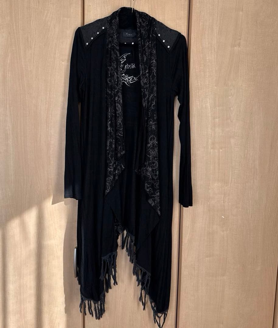 Sixh. ロングカーディガン 黒