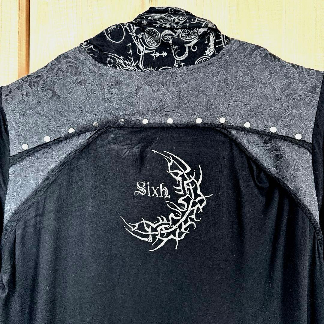 Sixh. ロングカーディガン 黒