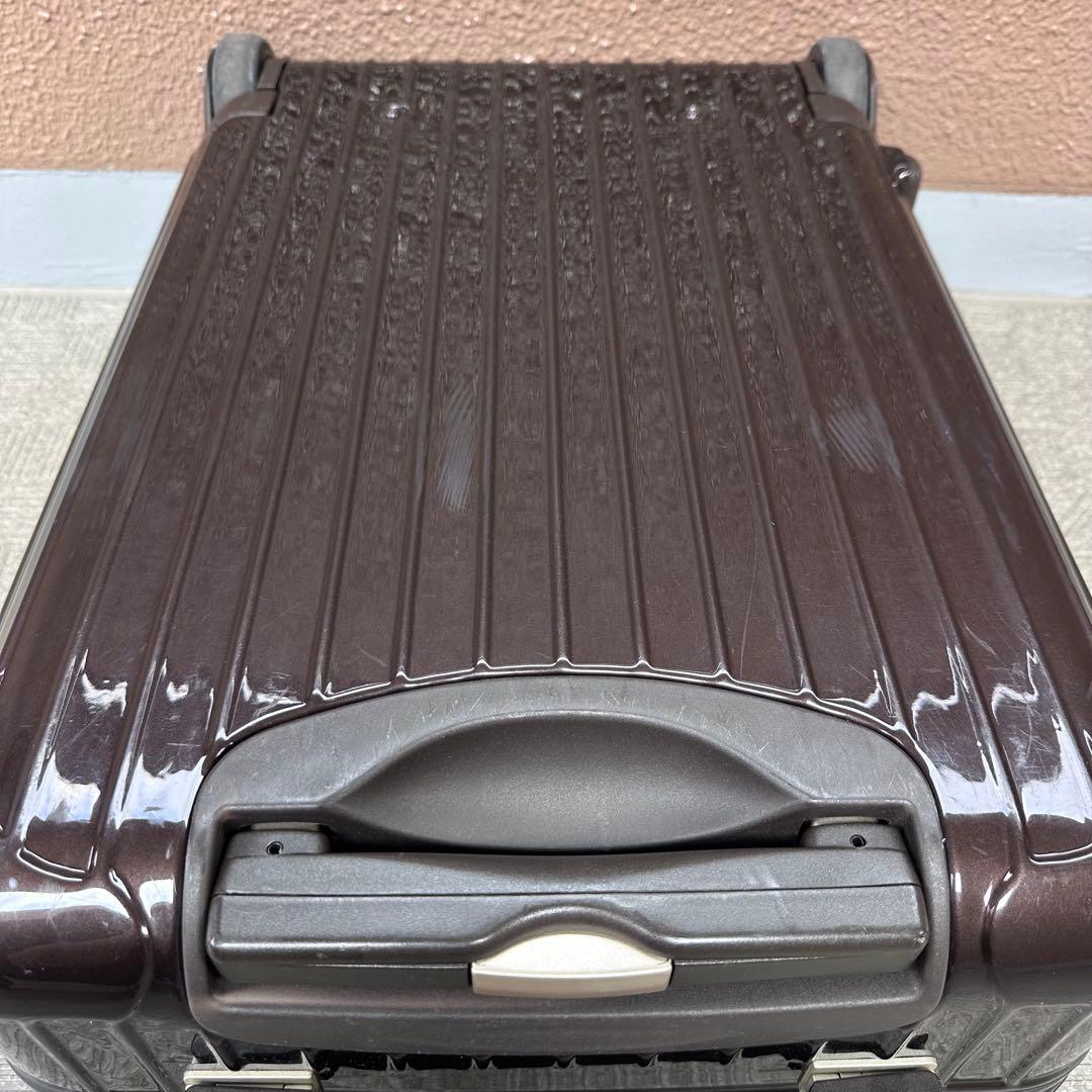 良品 リモワ サルサデラックス 33L 機内持ち込み 2輪 TSAロック 茶色
